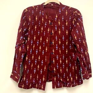 Oks cotton button down long sleeve size XL
